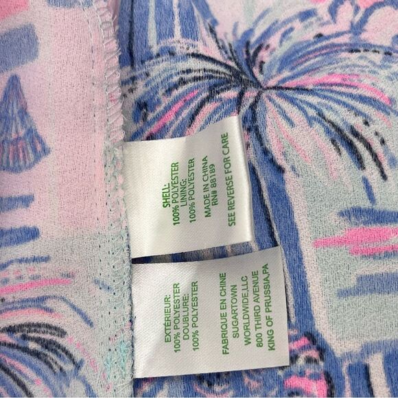 Lilly Pulitzer Sahar Romper in Whisper Blue Yeah Buoy Size 2 - Picture 15 of 16